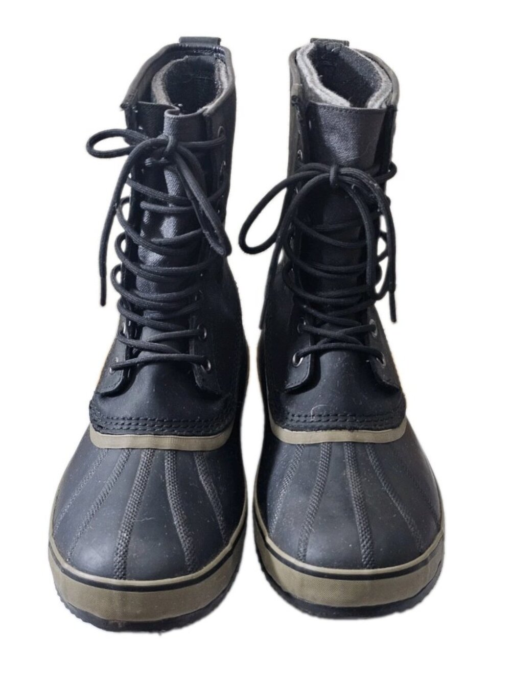 Sorel 1964 T Pac Duck Boots Men 13 Black Waterproof Insulated Lined NM2725-010 - Picture 3 of 12